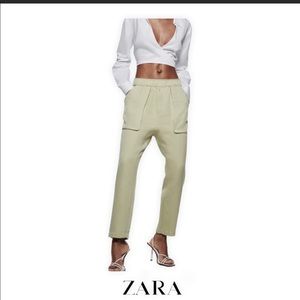 COPY - ZARA light green pants with pockets